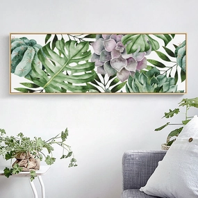 Green Leaf Wall Art With Framenordic style wall decor