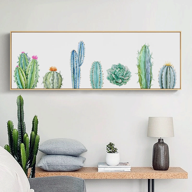 Green Leaf Wall Art With Frame