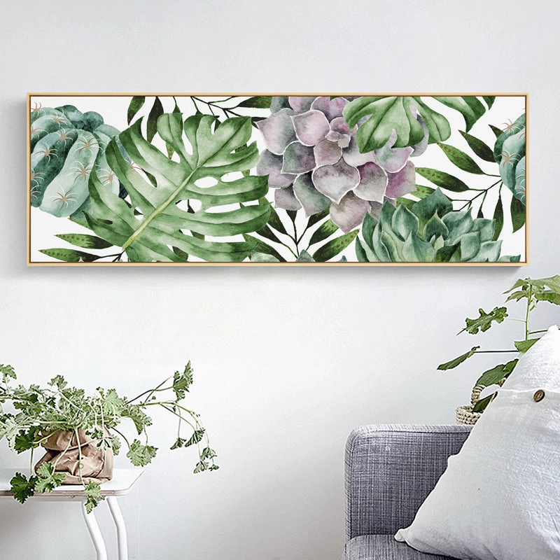 Green Leaf Wall Art With Framenordic style wall decor