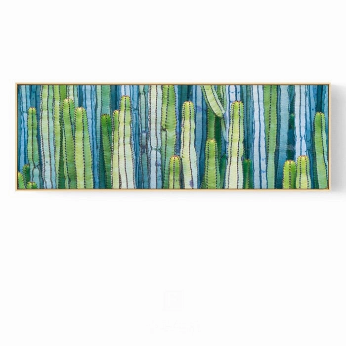 Green Leaf Wall Art With Frame