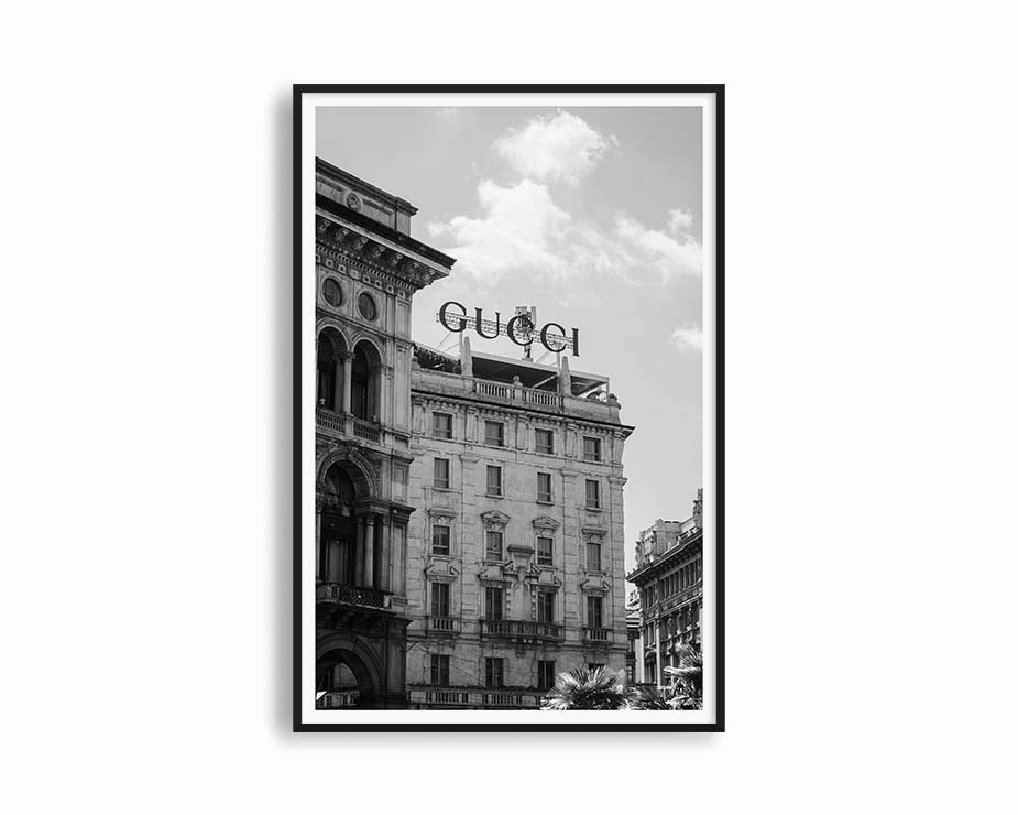 Gucci B&Wmodern abstract painting decor
