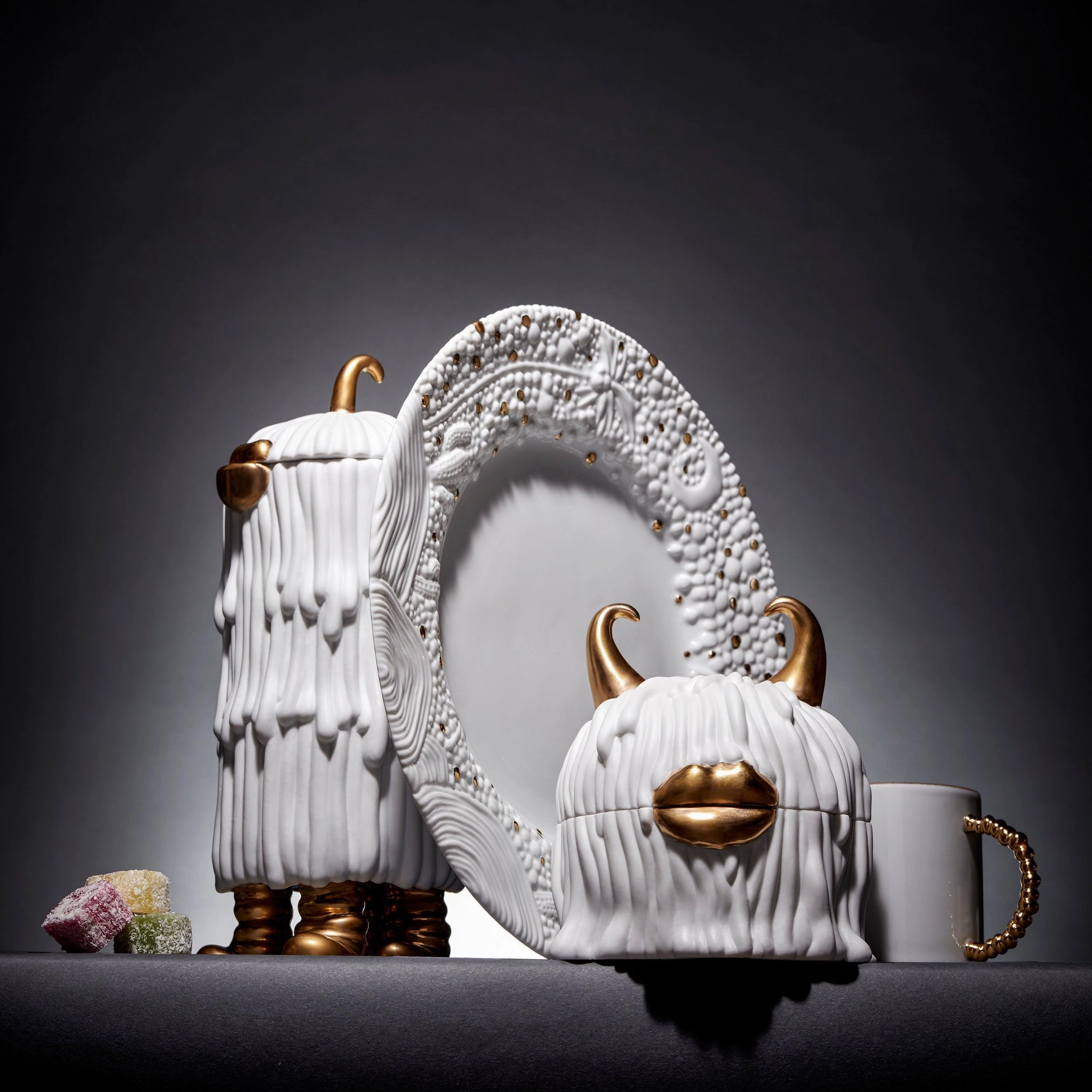 Haas Djuna Coffee   Tea Pot - White