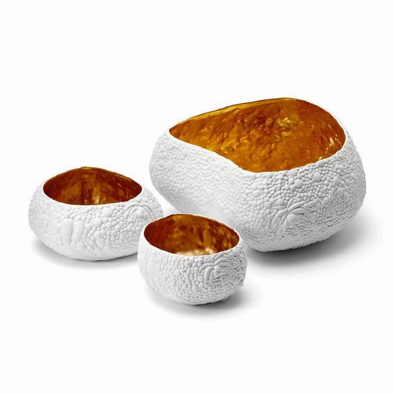 Haas Mojave Desert Bowl - Small - White   Gold