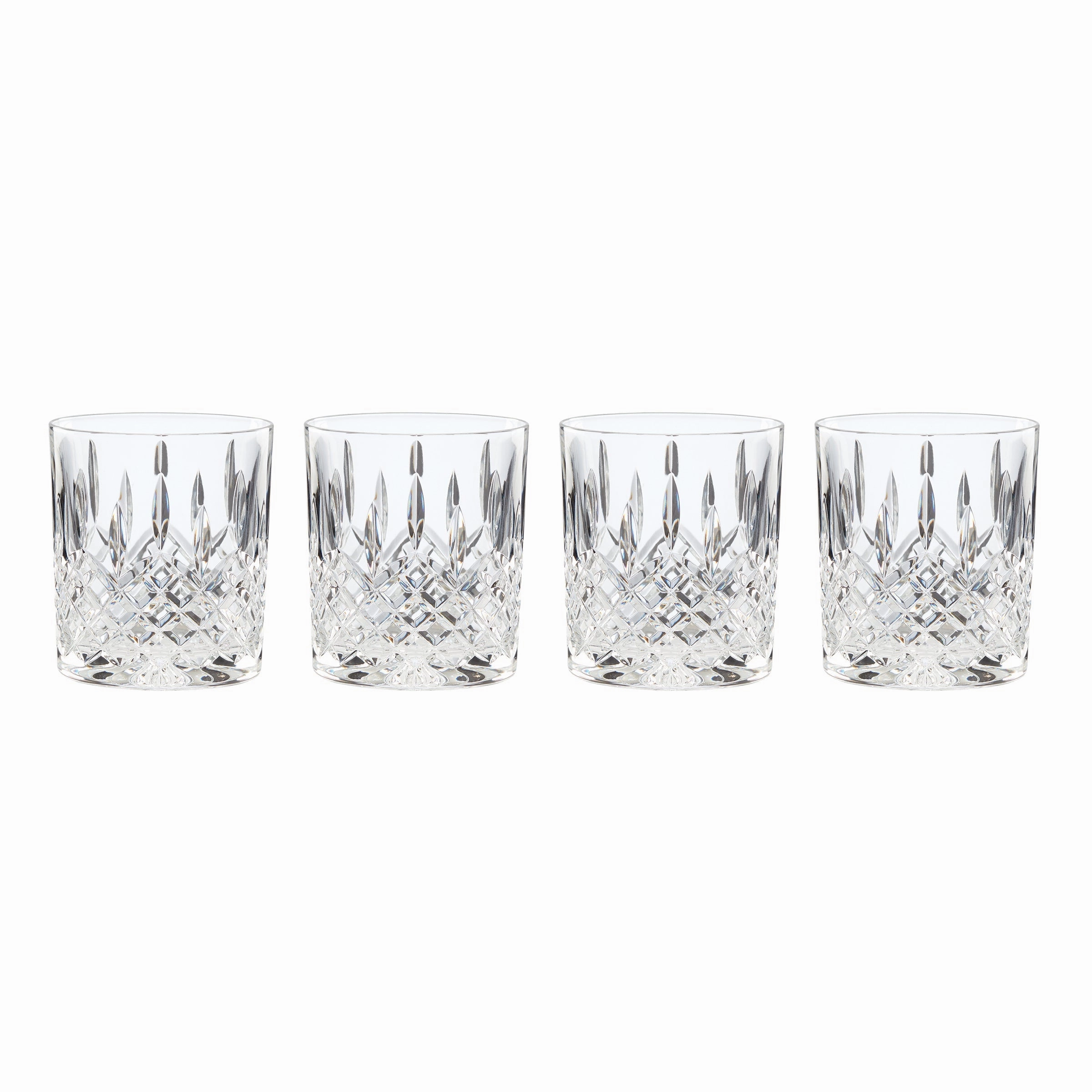 Hamilton Crystal Double Old Fashion Glasses - Set Of 4glass cups ,personalized mugs 