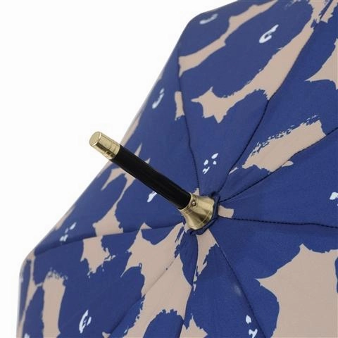 Hana Print Umbrella Navy
