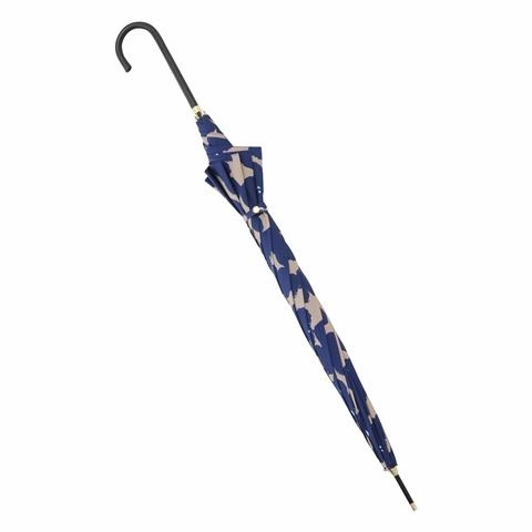 Hana Print Umbrella Navy