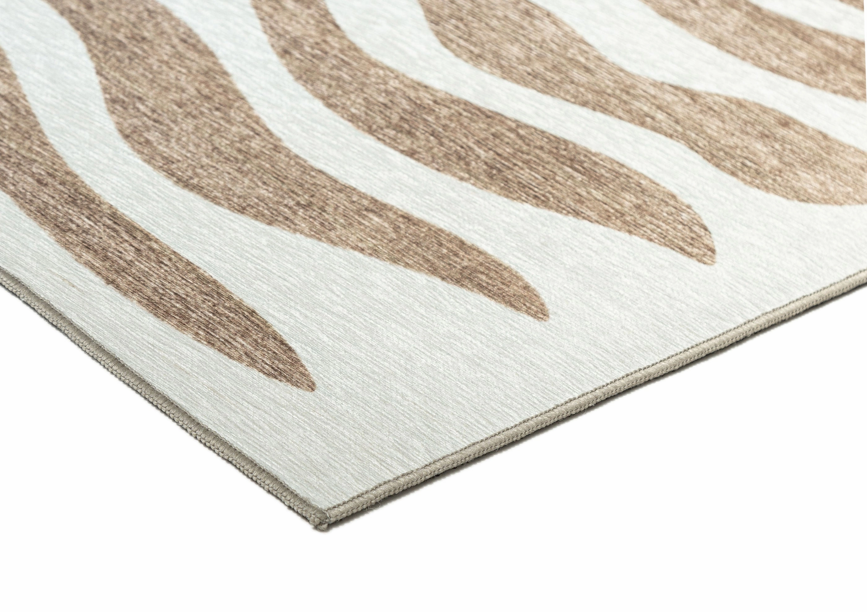 Hanako Beige Cream Indoor Outdoor Washable Rug