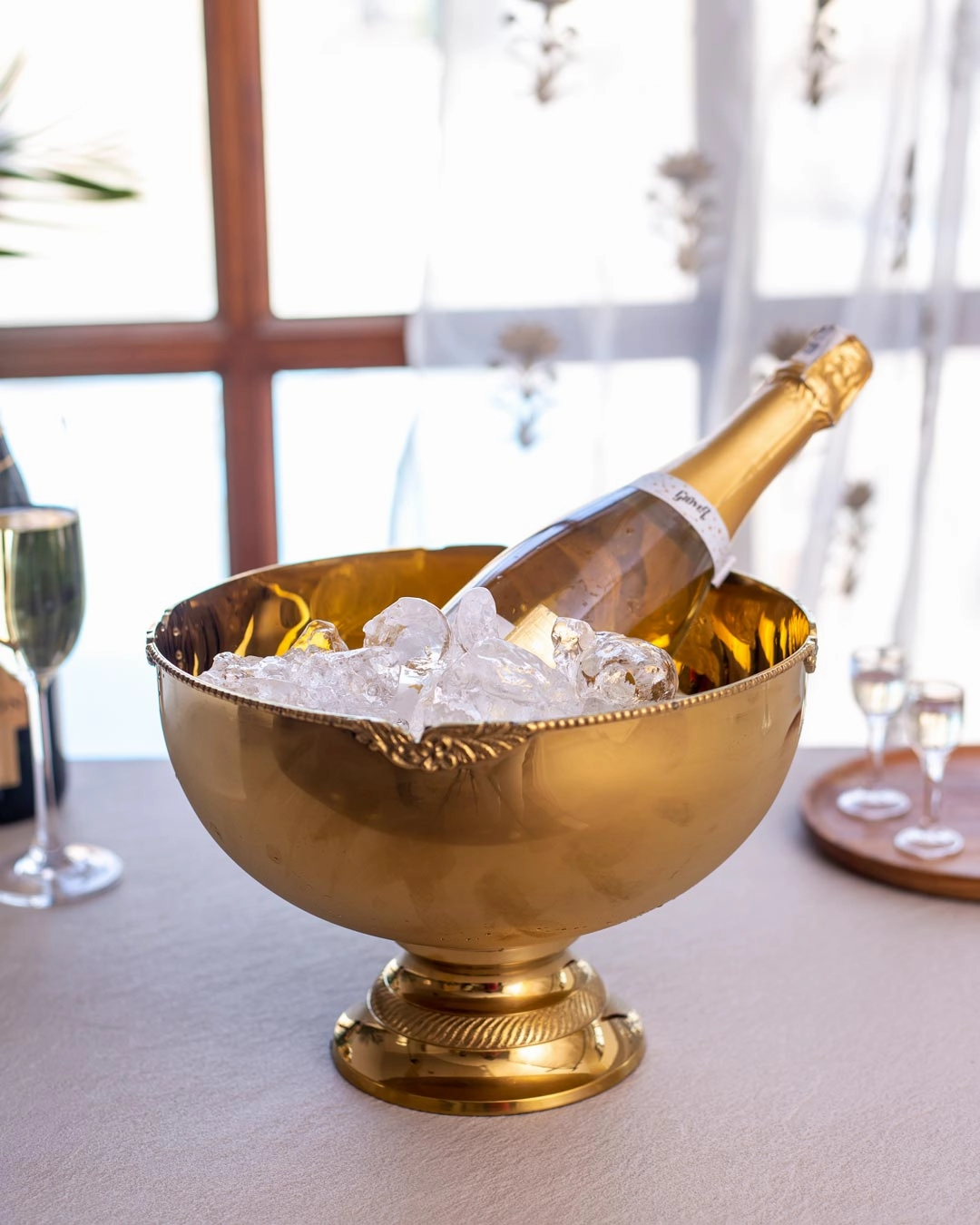 Handcrafted Wine/Champagne Chiller - 8"modern kitchen decor ,kitchen dinner set ,dinnerware 