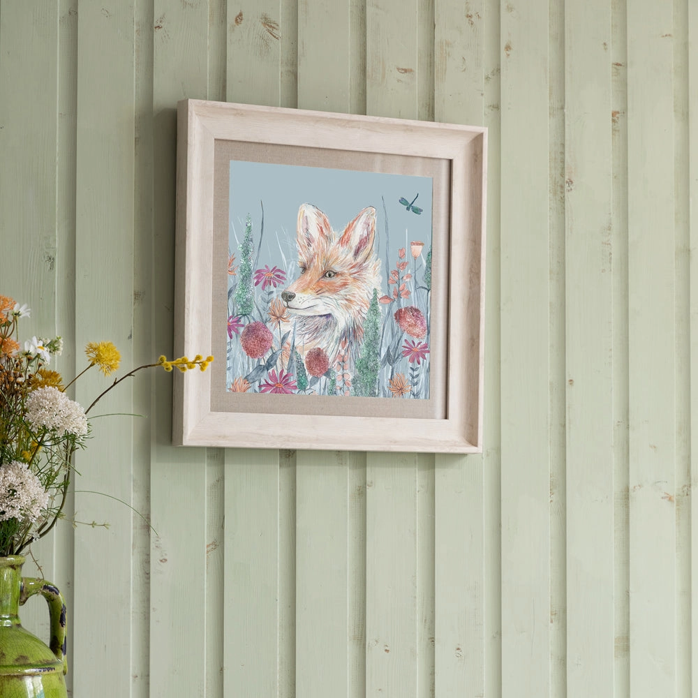 Harley Cornflower Framed Print Birch