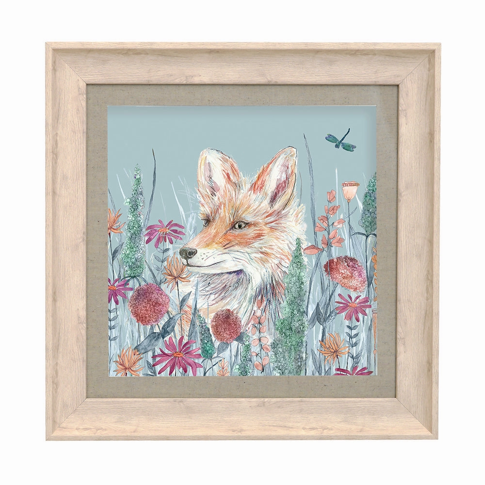 Harley Cornflower Framed Print Birch