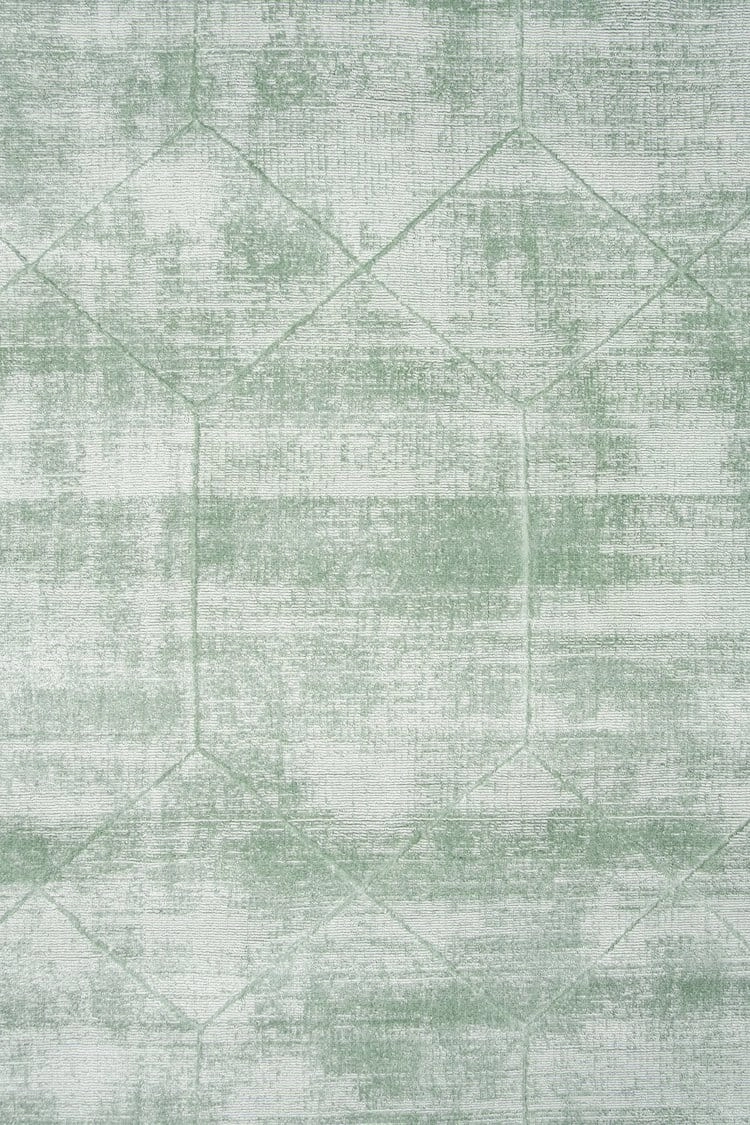 Harley Mint Green Geometric Viscose Rug *NO RETURNS UNLESS FAULTY