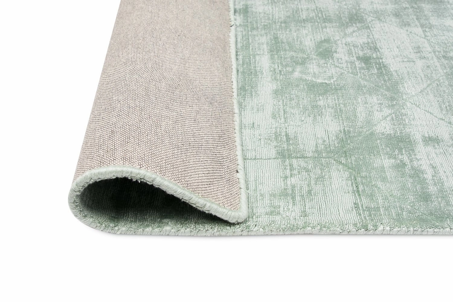 Harley Mint Green Geometric Viscose Rug *NO RETURNS UNLESS FAULTY