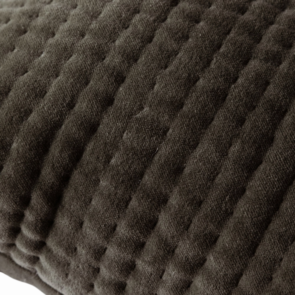 Haze Embroidered Feather Cushion Iron