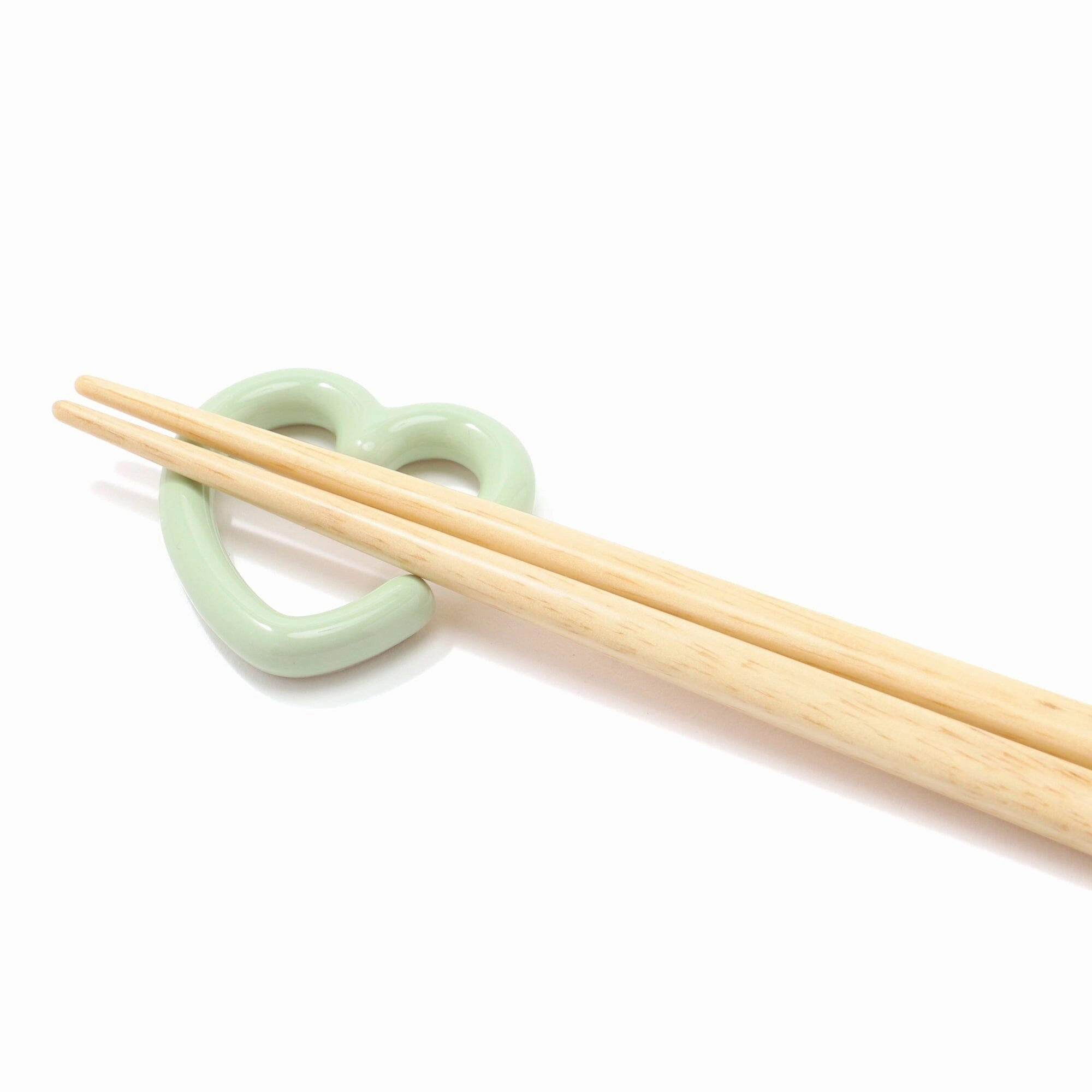 Heart Chopstick Rest Green