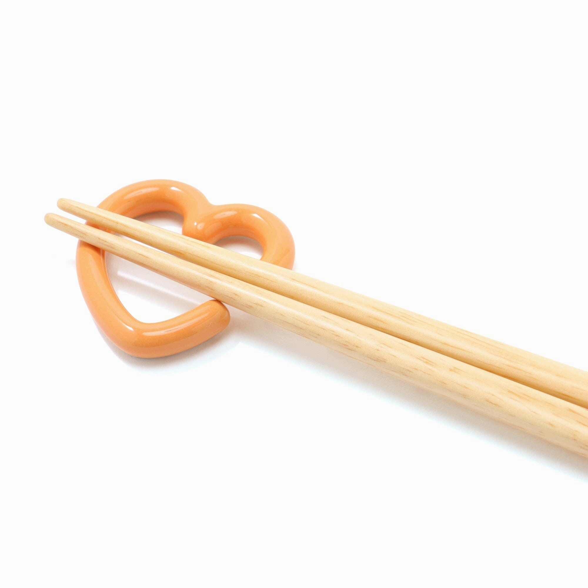 Heart Chopstick Rest Orange