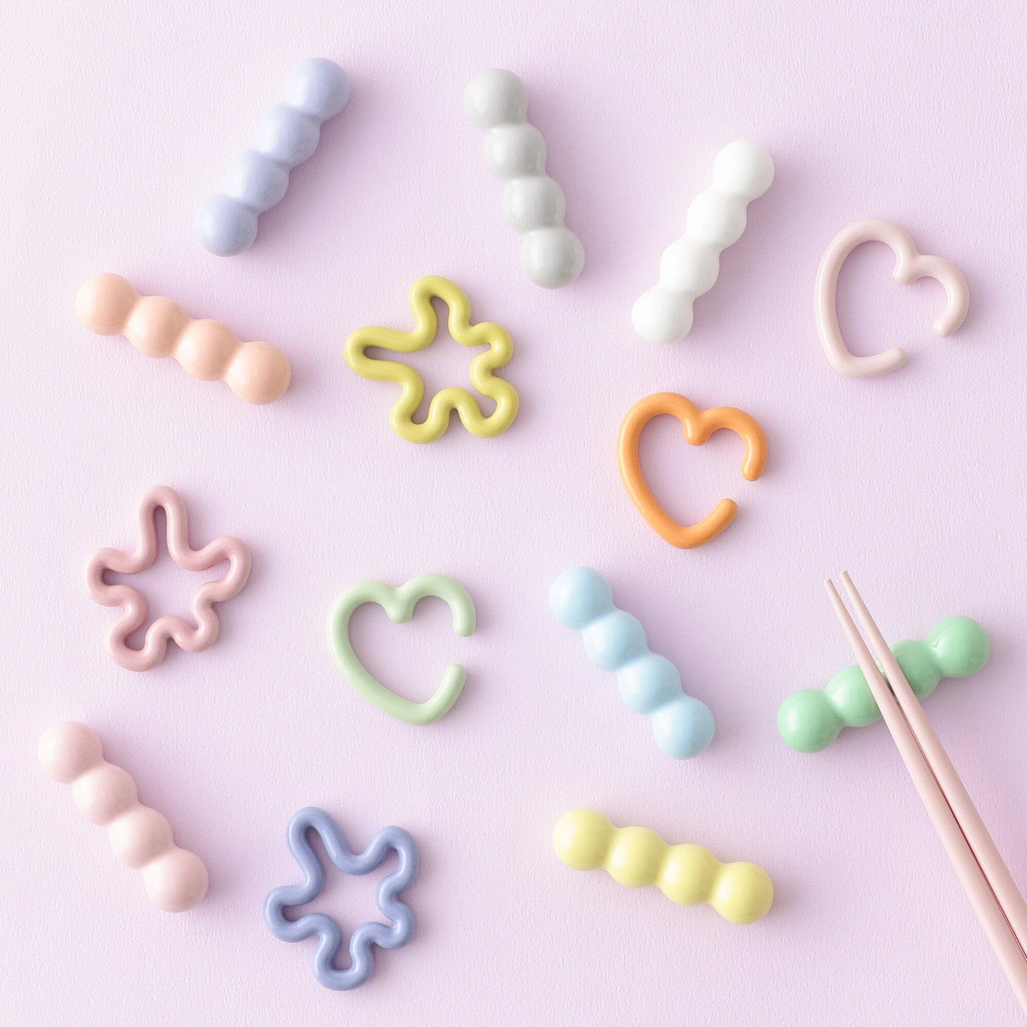 Heart Chopstick Rest Pink
