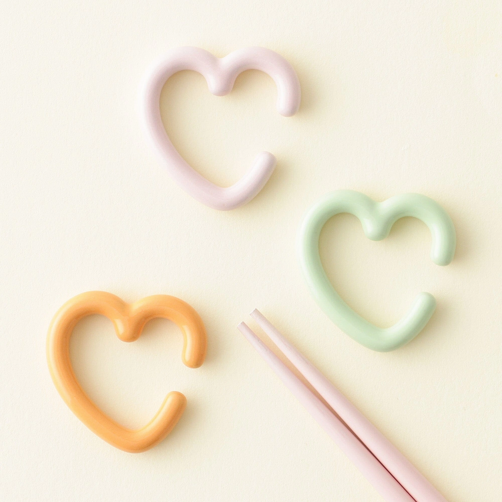 Heart Chopstick Rest Pink