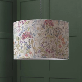Hedgerow Eva Lamp Shade Linenreplacement lampshade,White Linen Drum Lampshade for Table or Floor Lamp