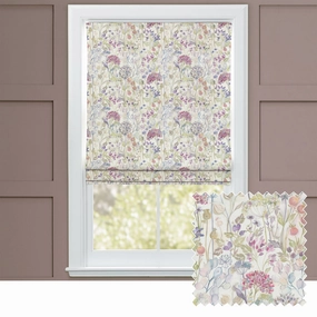 Hedgerow Printed Linen Made to Measure Roman Blinds Creambedding sets ,throw blankets 