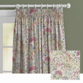 Hedgerow Printed Made to Measure Curtains Creambedding sets ,throw blankets 