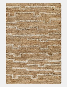 Helbig Handwoven Jute Morrocan Style Rugmodern color block patchwork rug