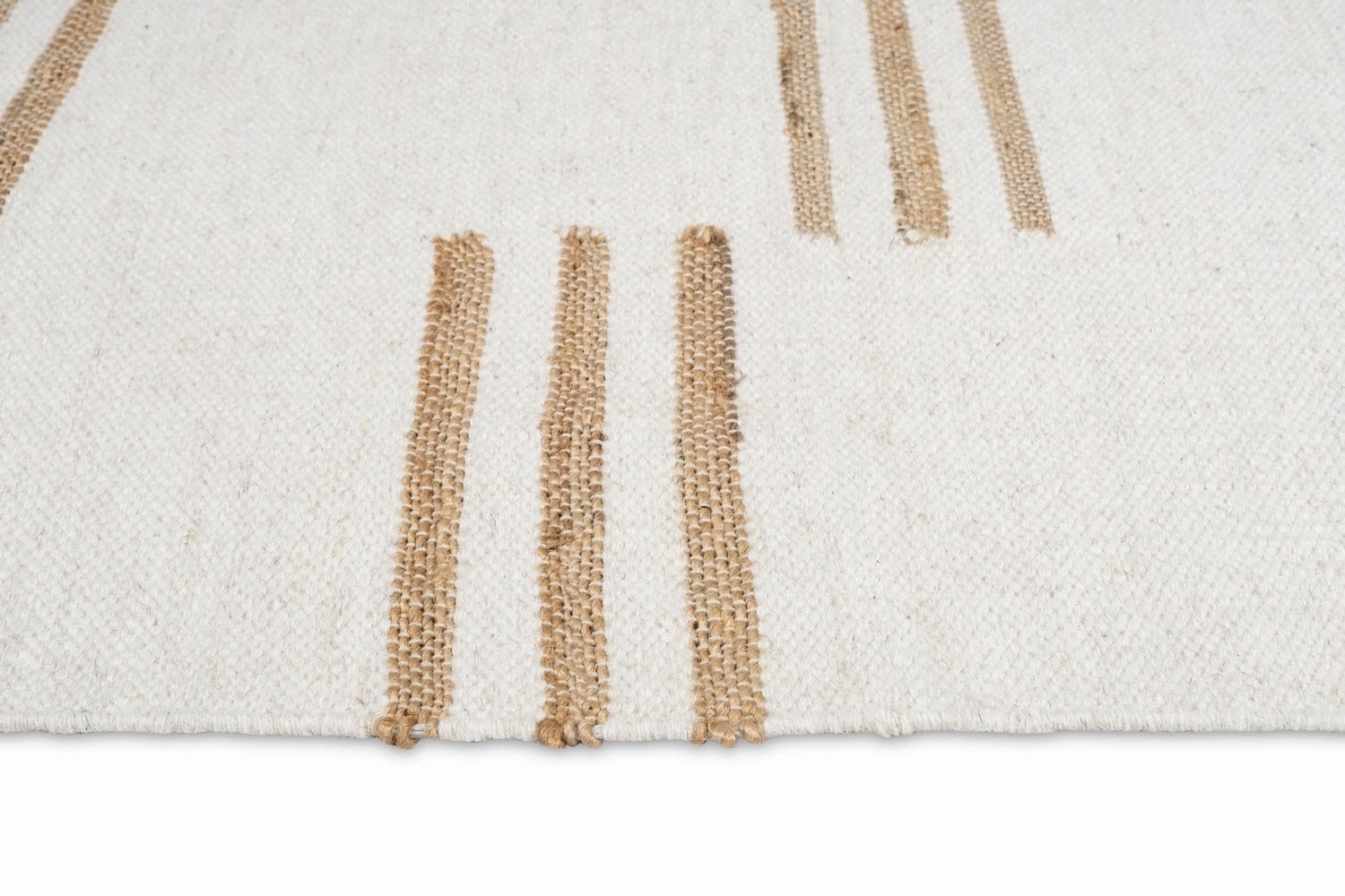 Hendrix Asymmetrical Striped Jute Wool Rug
