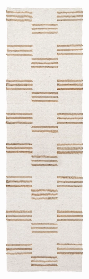 Hendrix Asymmetrical Striped Jute Wool Runner Rugmodern color block patchwork rug