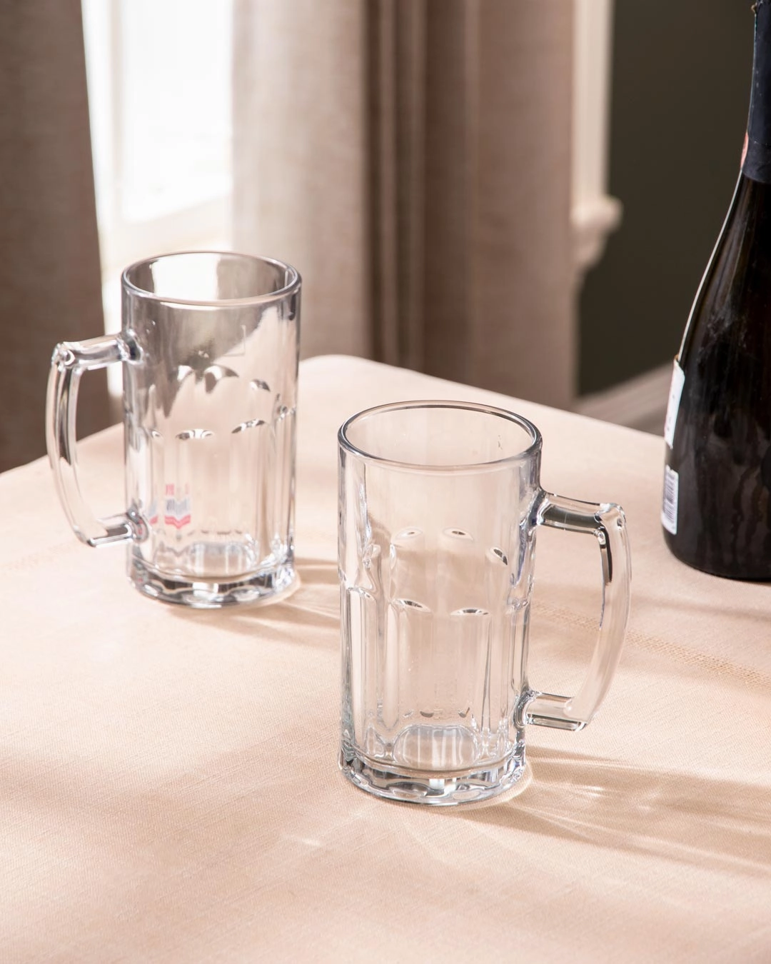 Heritage Glass Beer Mugs - Set of 2modern kitchen decor ,kitchen dinner set ,dinnerware 
