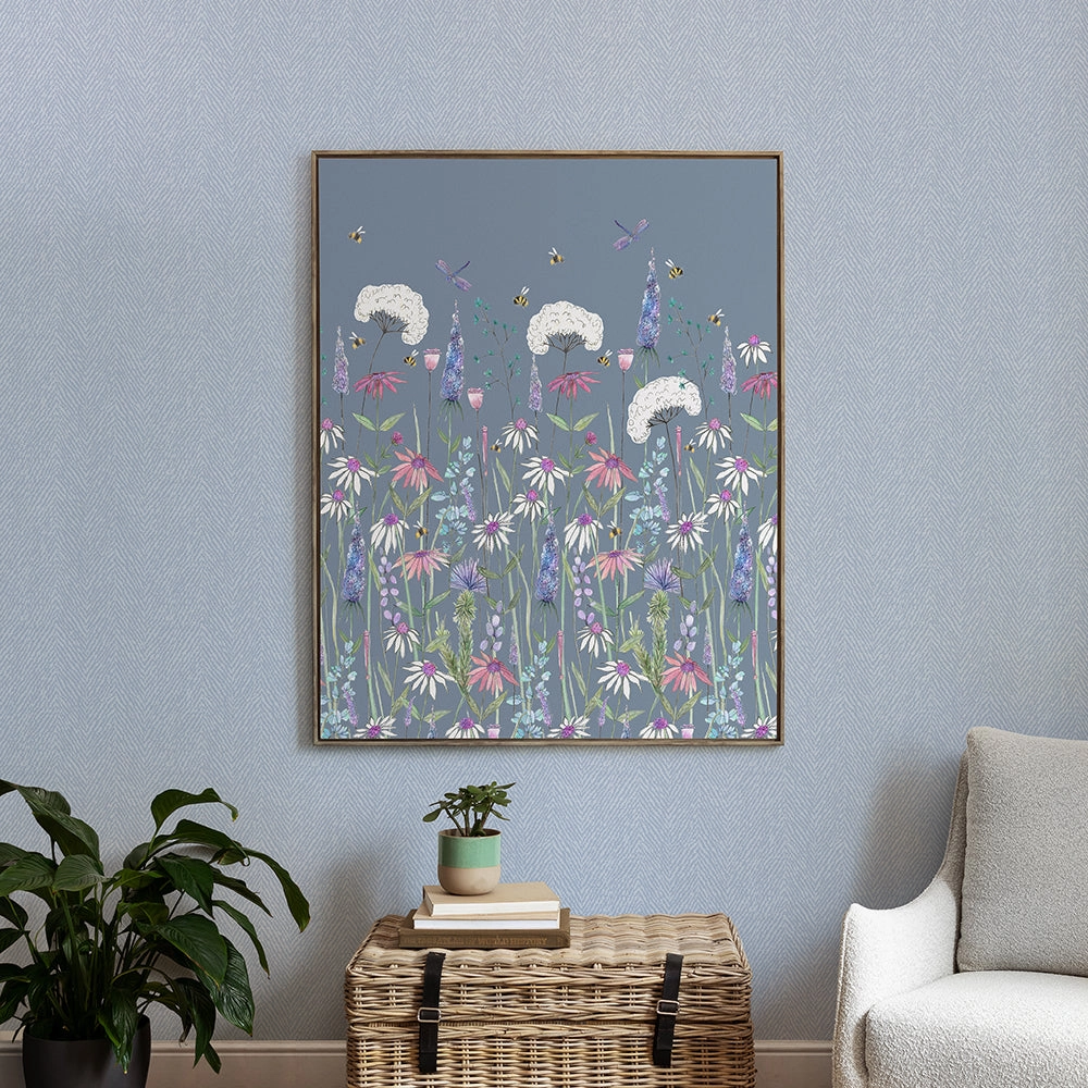 Hermione Framed Canvas Bluebellhome decor ,wall decor 