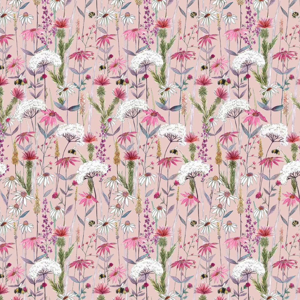 Hermione Printed Cotton Made to Measure Roman Blinds Blush