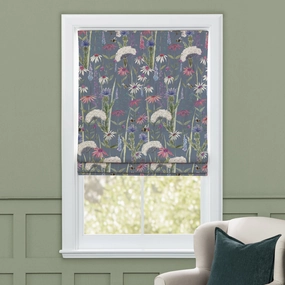 Hermione Printed Cotton Made to Measure Roman Blinds Indigobedding sets ,throw blankets 
