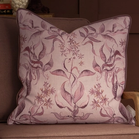 Hettie Printed Piped Cushion Posiebedding sets ,throw blankets 