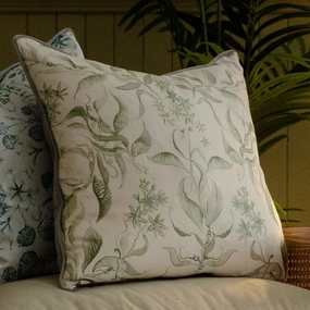 Hettie Printed Piped Cushion Vinebedding sets ,throw blankets 