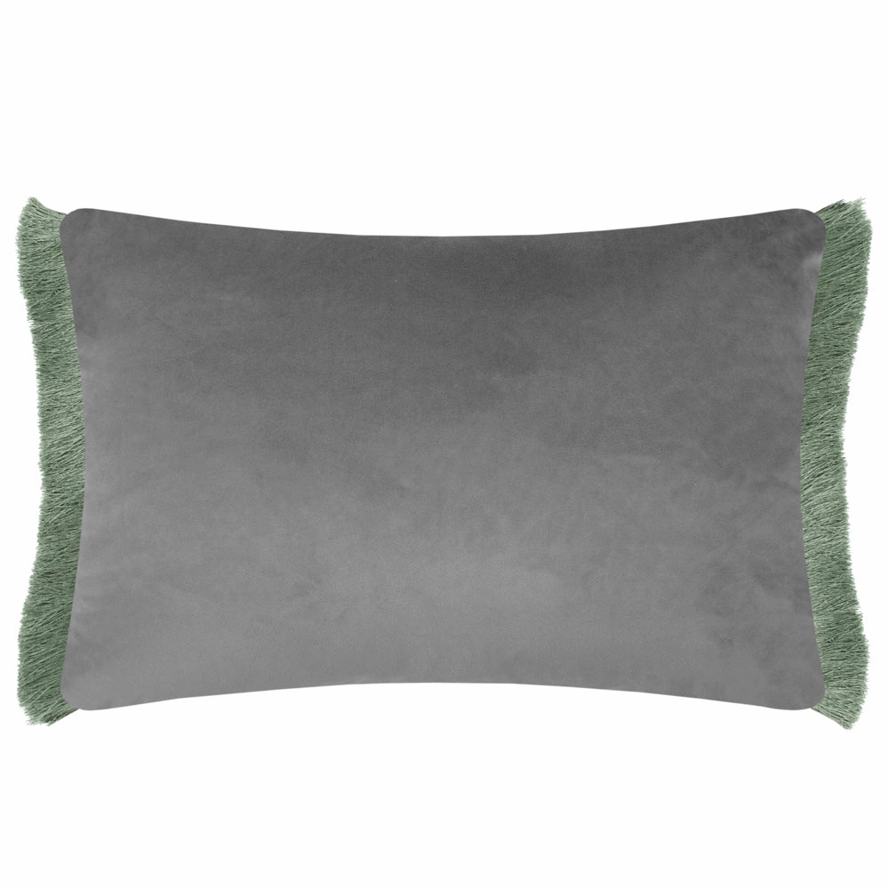 Hettie Printed Ruche Fringe Cushion Eden