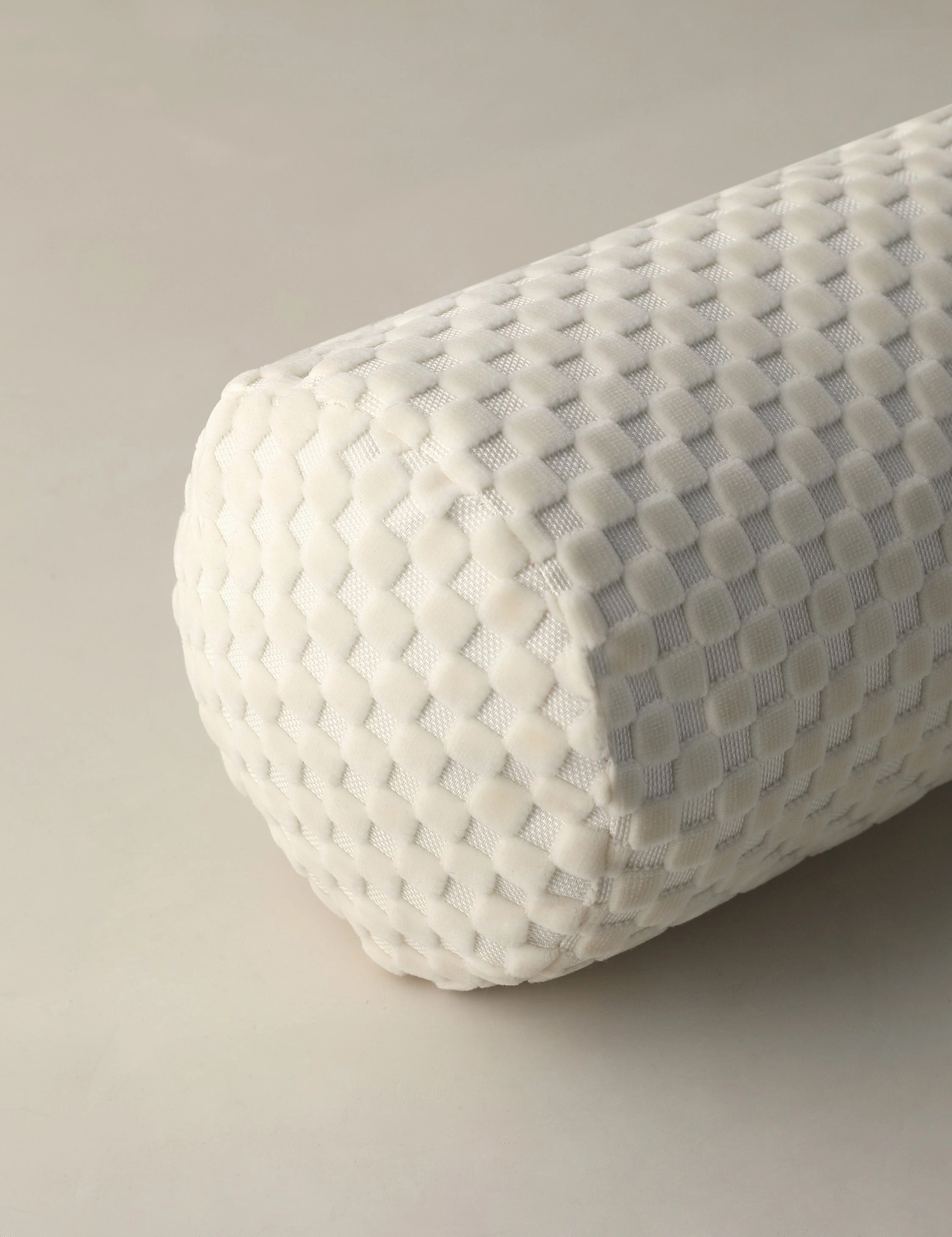 Hi-Lo Checker Velvet Long Bolster Pillow by Sarah Sherman Samuel