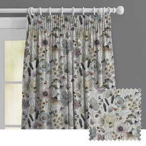 Hibbertia Linen Printed Made to Measure Curtains Hazebedding sets ,throw blankets 