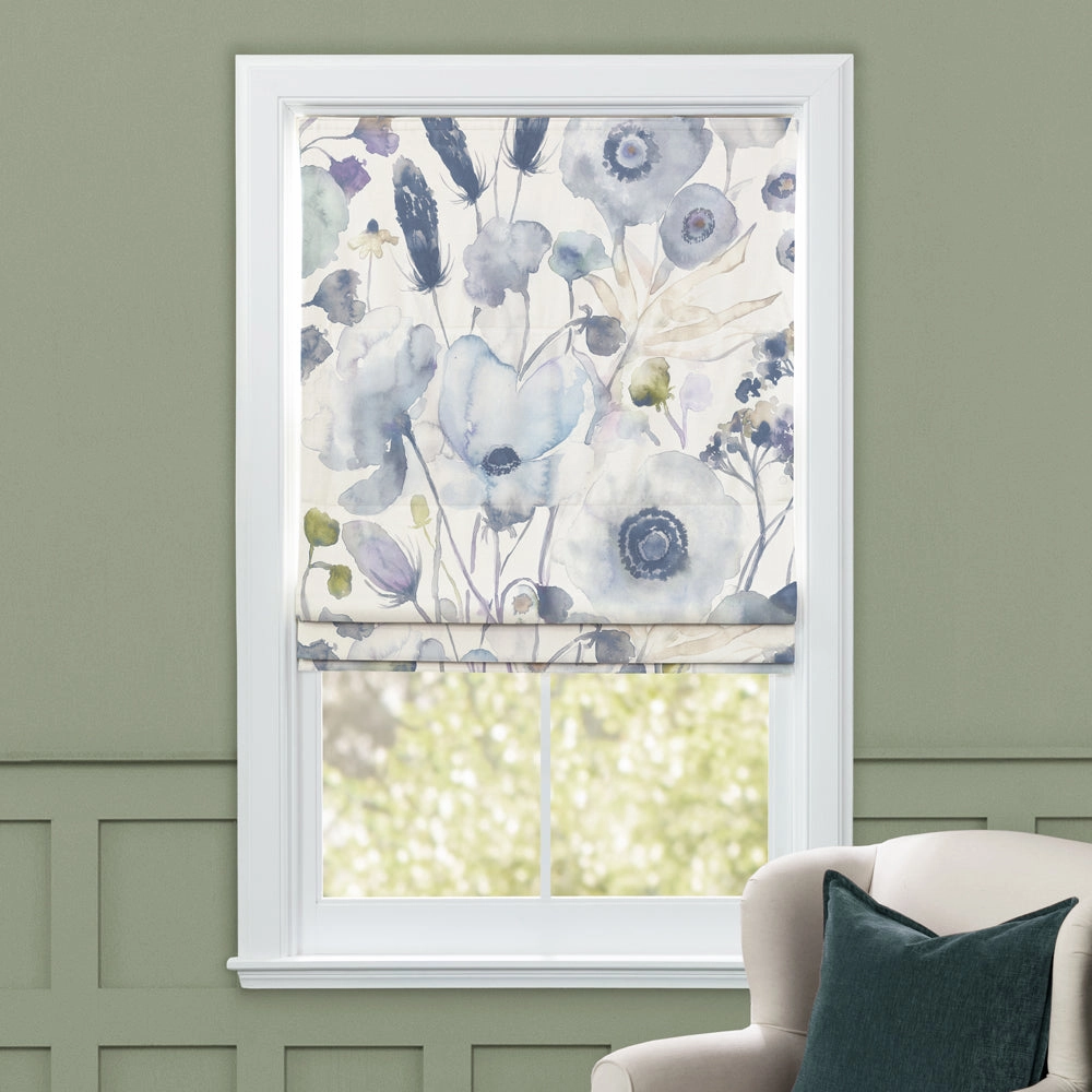 Hibbertia Printed Cotton Made to Measure Roman Blinds Crocus