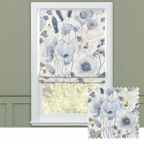 Hibbertia Printed Cotton Made to Measure Roman Blinds Crocusbedding sets ,throw blankets 