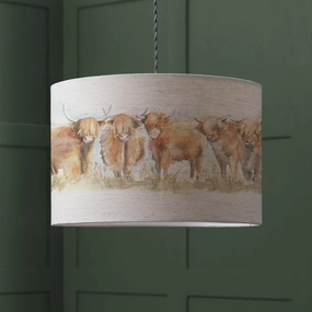 Highland Cattle Eva Lamp Shade Linenmodern home decor ,home decor for bedroom 