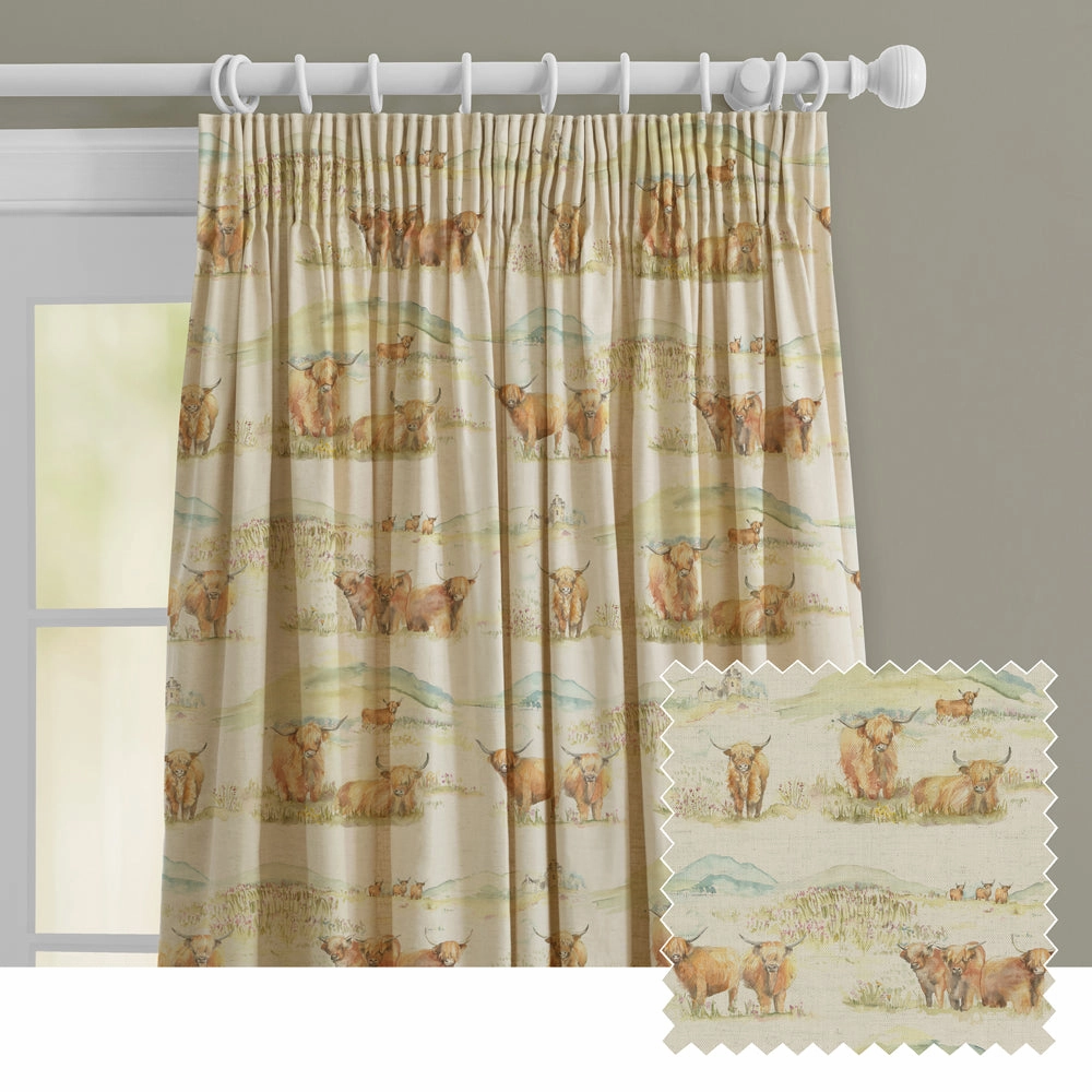 Highland Cattle Printed Made to Measure Curtains Linenbedding sets ,throw blankets 