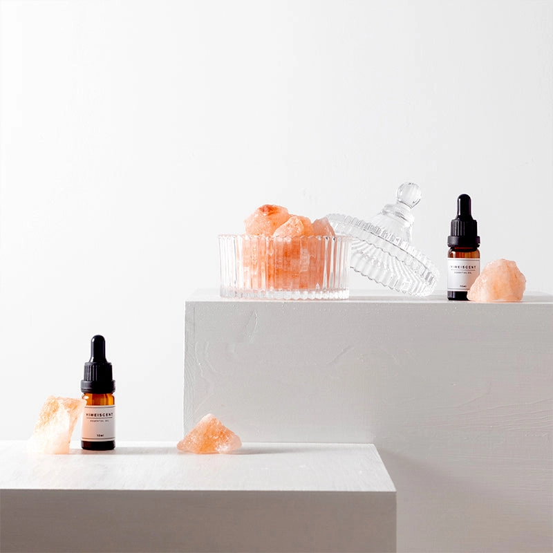 Himalayan Salt Crystal Diffuser with Light