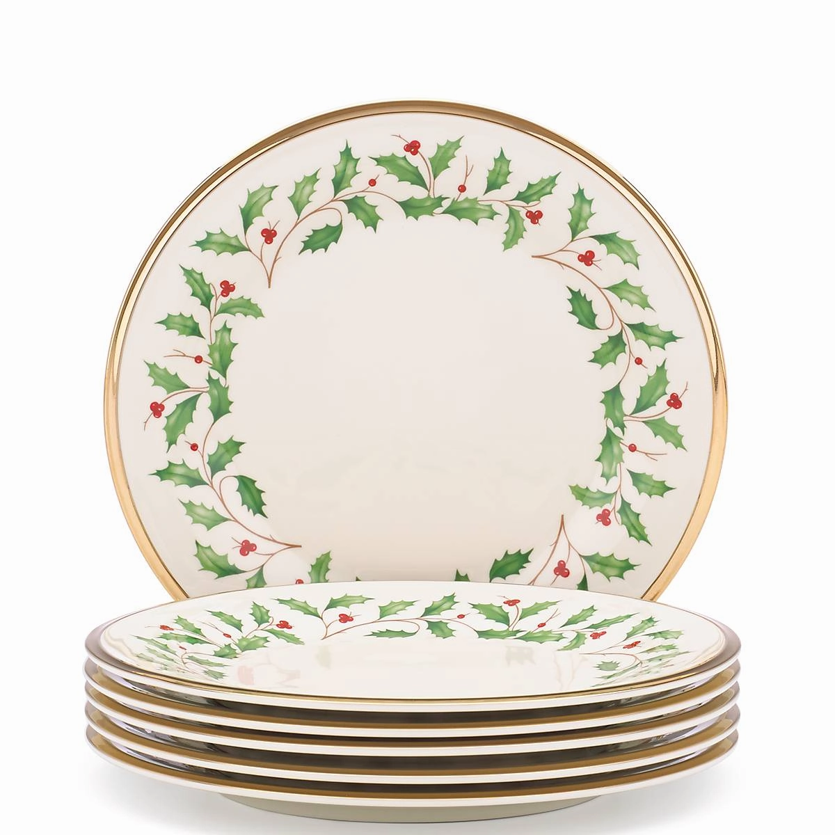 Holiday 6-Piece Salad Plate Set
