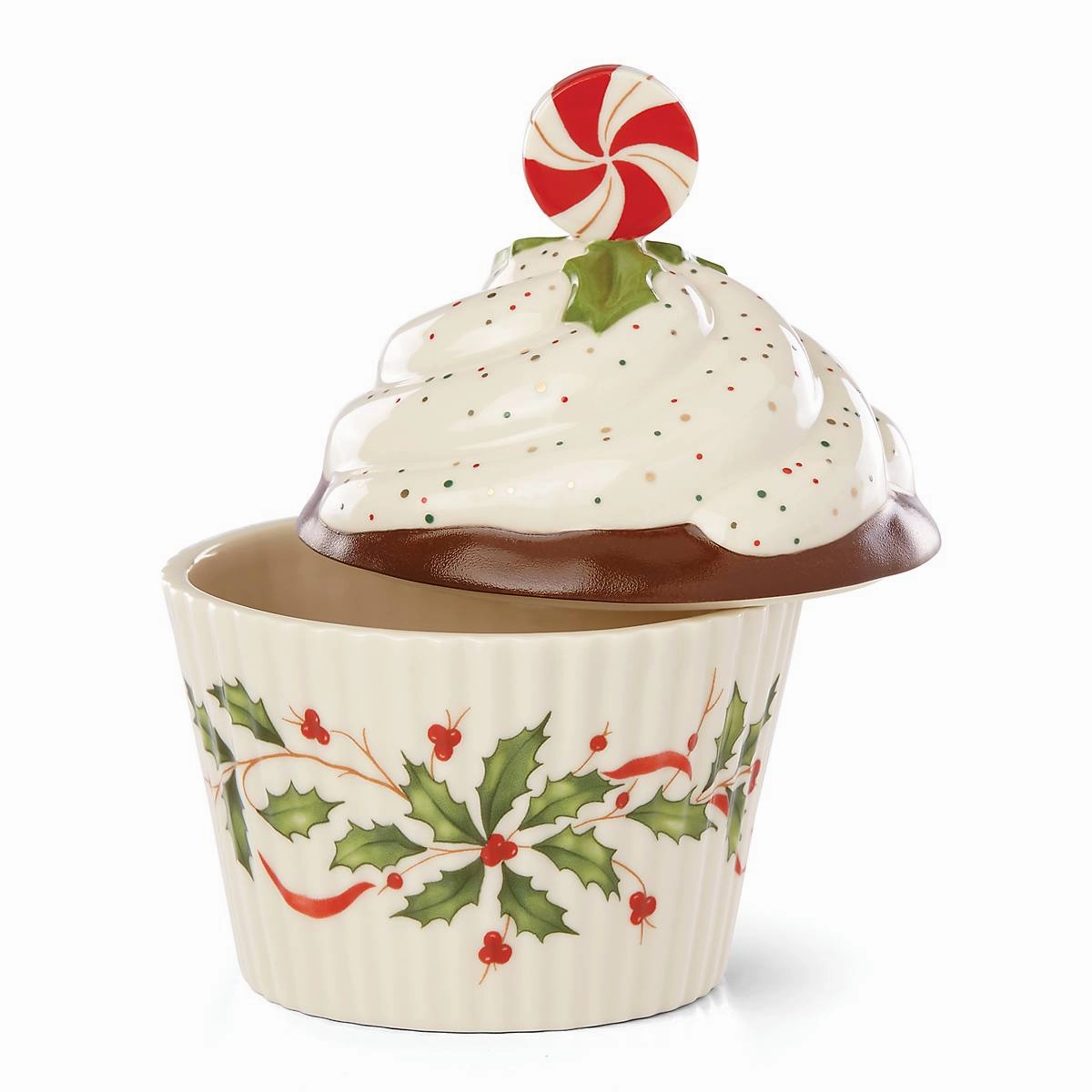 Holiday Bakeshop Cupcake Candy Dish