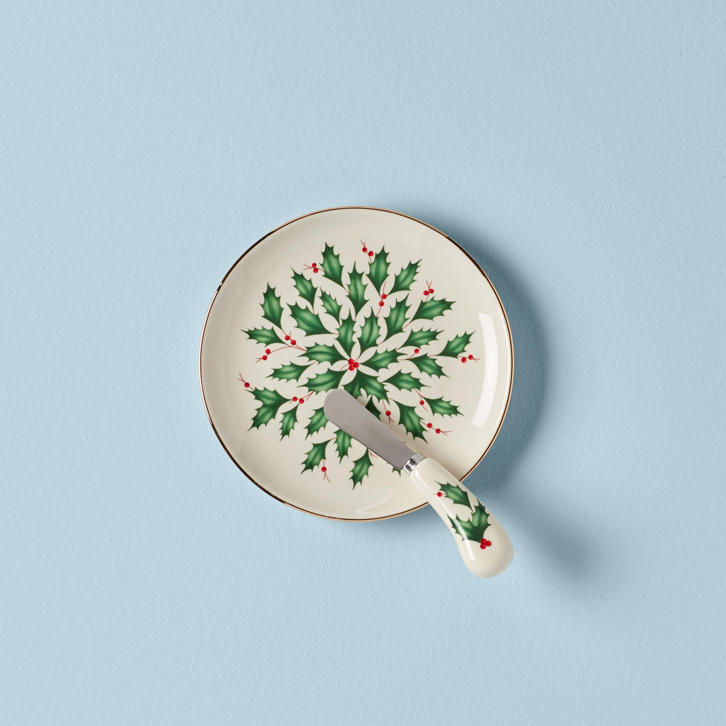 Holiday Cheese Plate & Knife Setmultipurpose serving tray