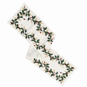Holiday Embroidered 14X70 Table Runnermodern kitchen decor ,kitchen dinner set ,dinnerware 