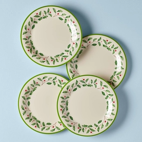 Holiday Melamine Dinner Plates - Set of 4modern kitchen decor ,kitchen dinner set ,dinnerware 