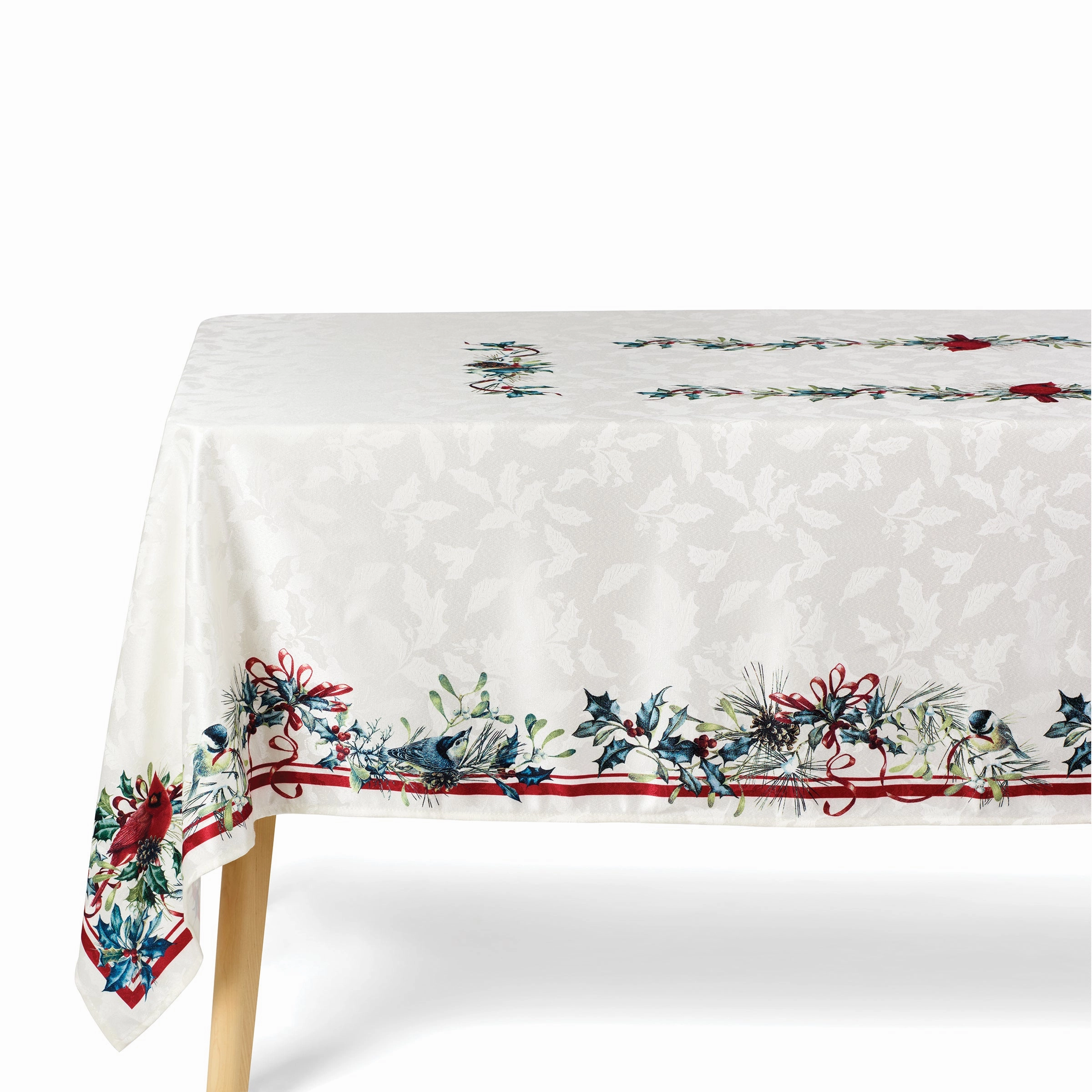 Holiday Winter Greetings 60X102 Tableclothhome decor ,wall decor 