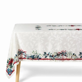 Holiday Winter Greetings 60X102 Tableclothhome decor ,wall decor 