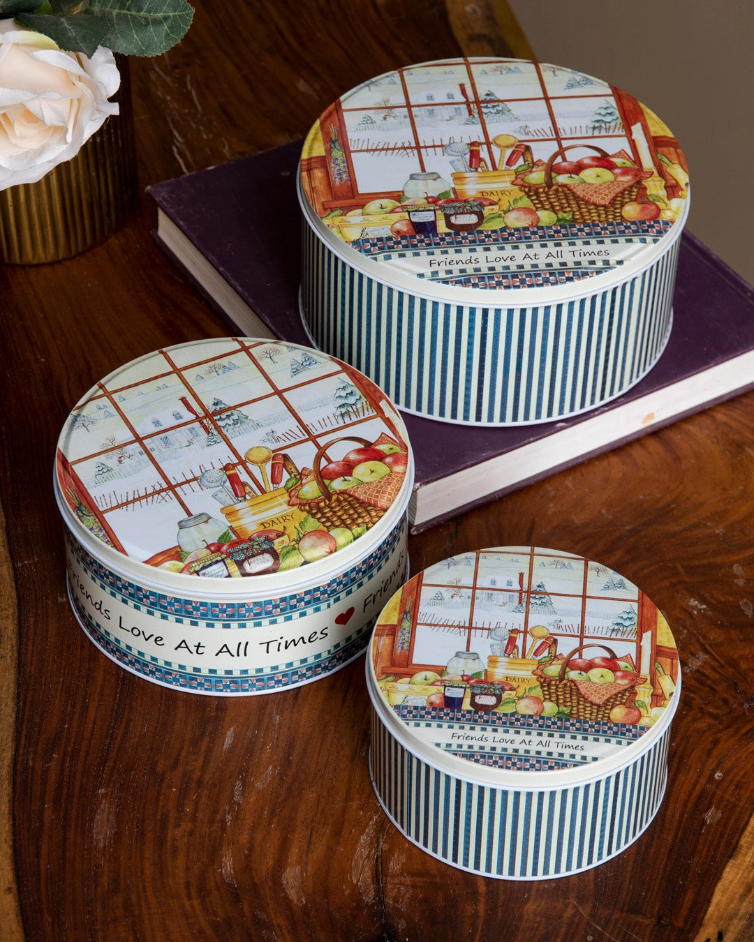 Homestead Round Storage Canister - Set Of 3