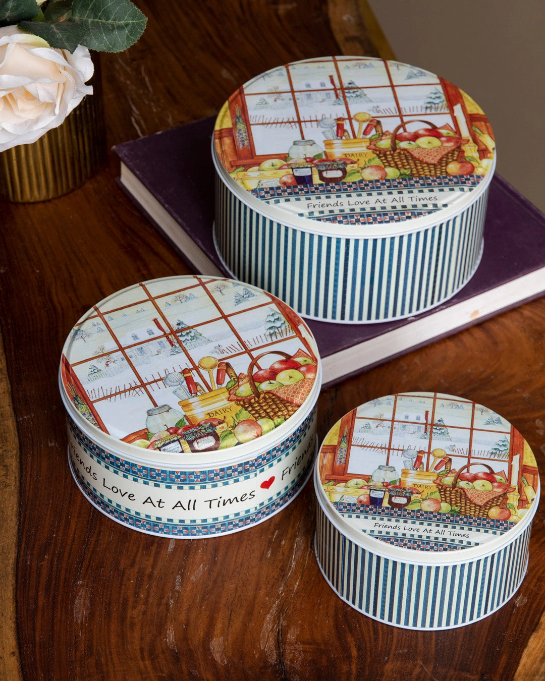 Homestead Round Storage Canister - Set Of 3